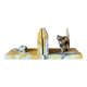 Art deco bookends by Jean Garnier, bronze and marble.
