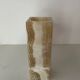 Cubic alabaster vase