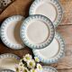 Set of 10 vintage ironstone plates by Henry of Sarreguemines.