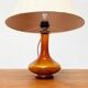 Mid-century Danish glass table lamp by Holmegaard