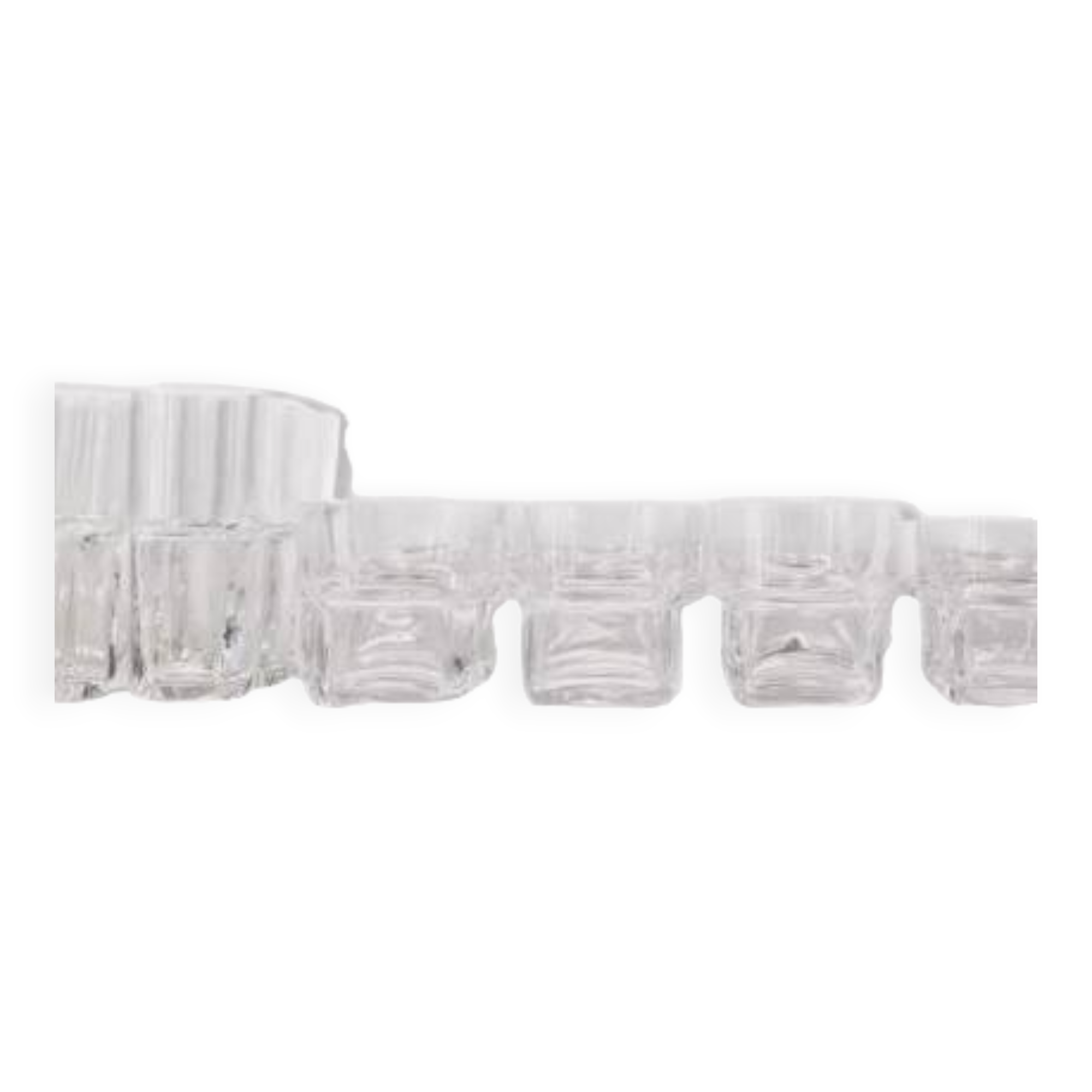 Glass service for 6, 17 pieces Sergio Asti for Arnolfo di Cambio.