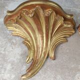 Old pair of consoles gilded wall shelves