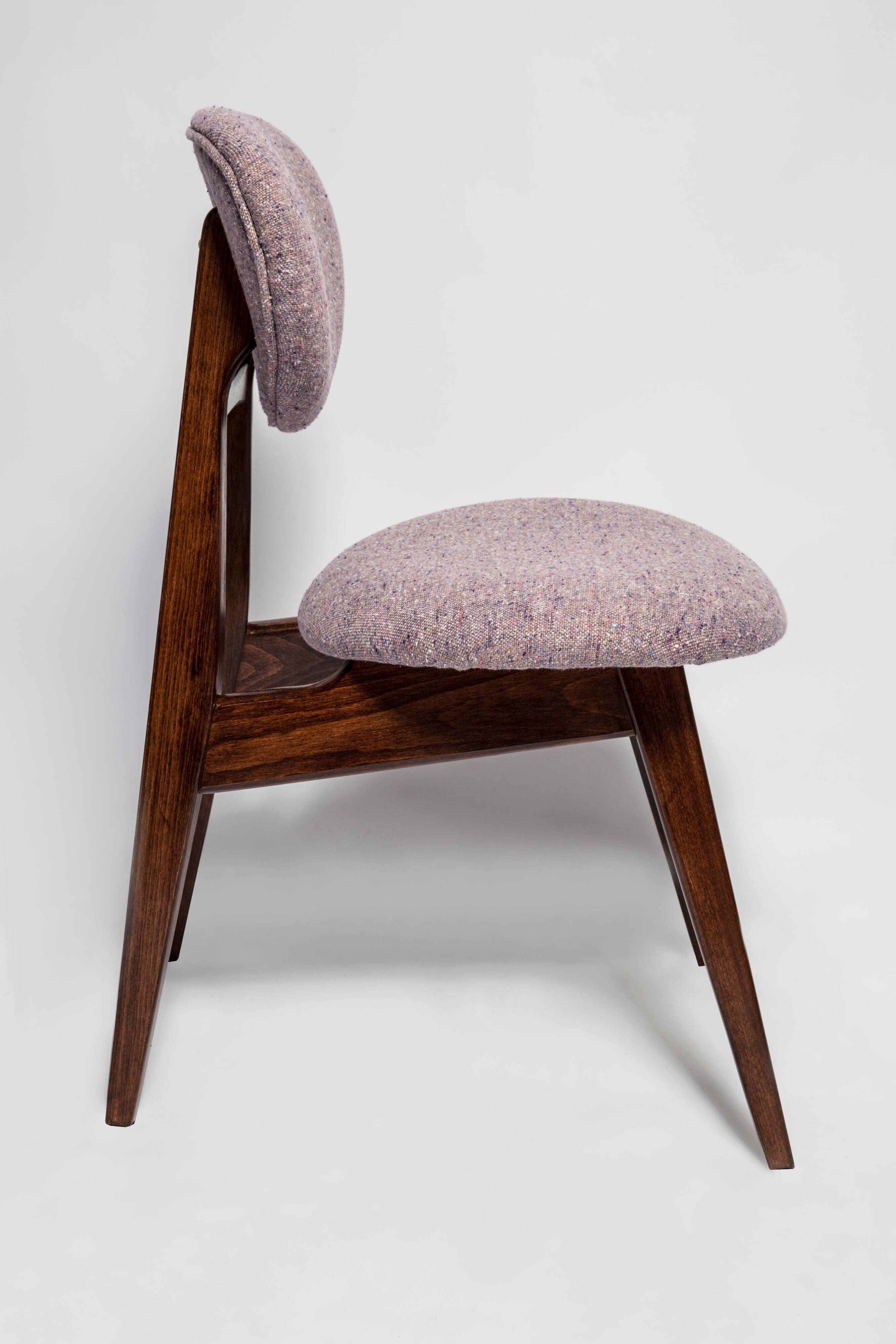 Chaise champignon violette milieu du siècle type 200/128 par Juliusz Kedziorek