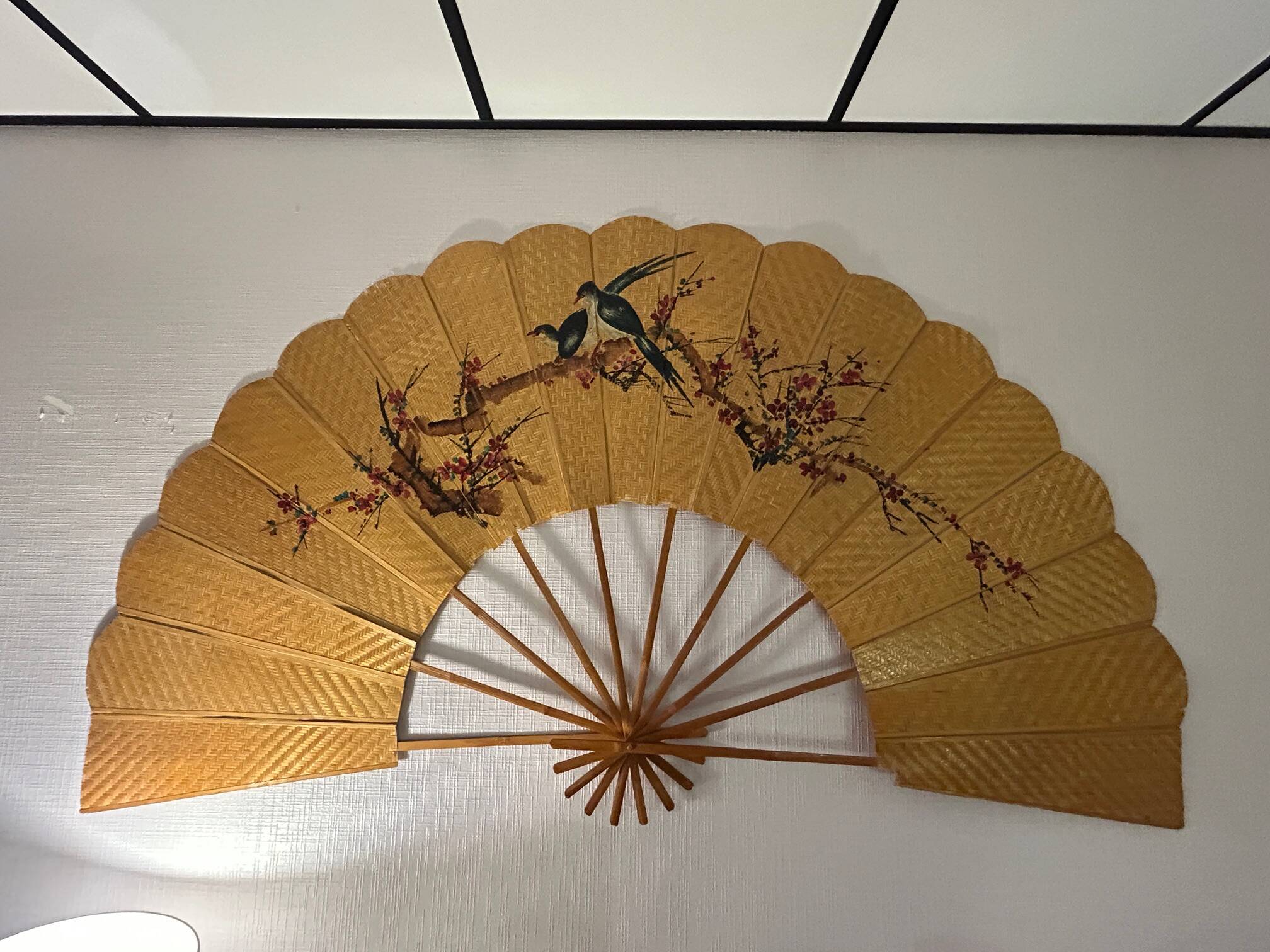 large decorative wall fan