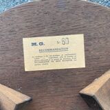 Gueridon side table turned wood