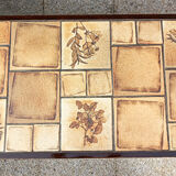 Rectangular herbarium coffee table, vintage 60s