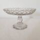 Old cup in molded glass colorless decorative table mignardises