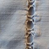 Old hand-embroidered linen sheet