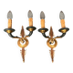Pair of Empire style wall lights.