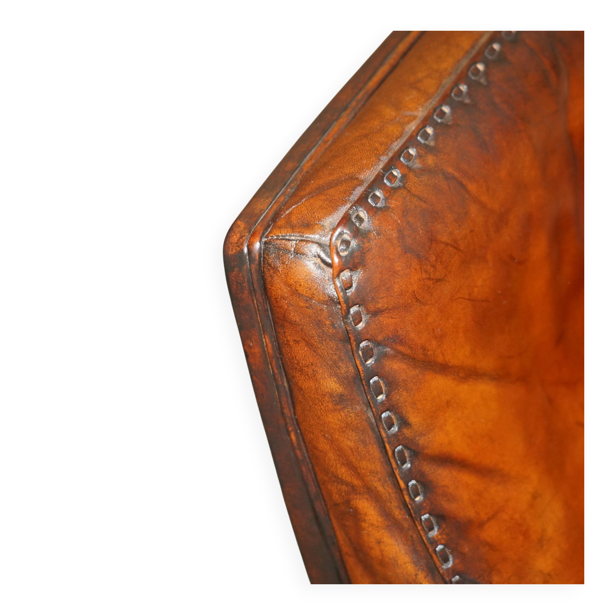 Mid Century Modern swivel office chair De Sede DS35 leather