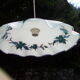 Opal glass chandelier 80s