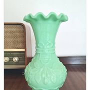 Vase en verre opalin Art Nouveau Portieux Vallerysthal