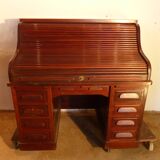 Old American office in mahogany cylinder