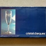 Lot of six glasses of champagne