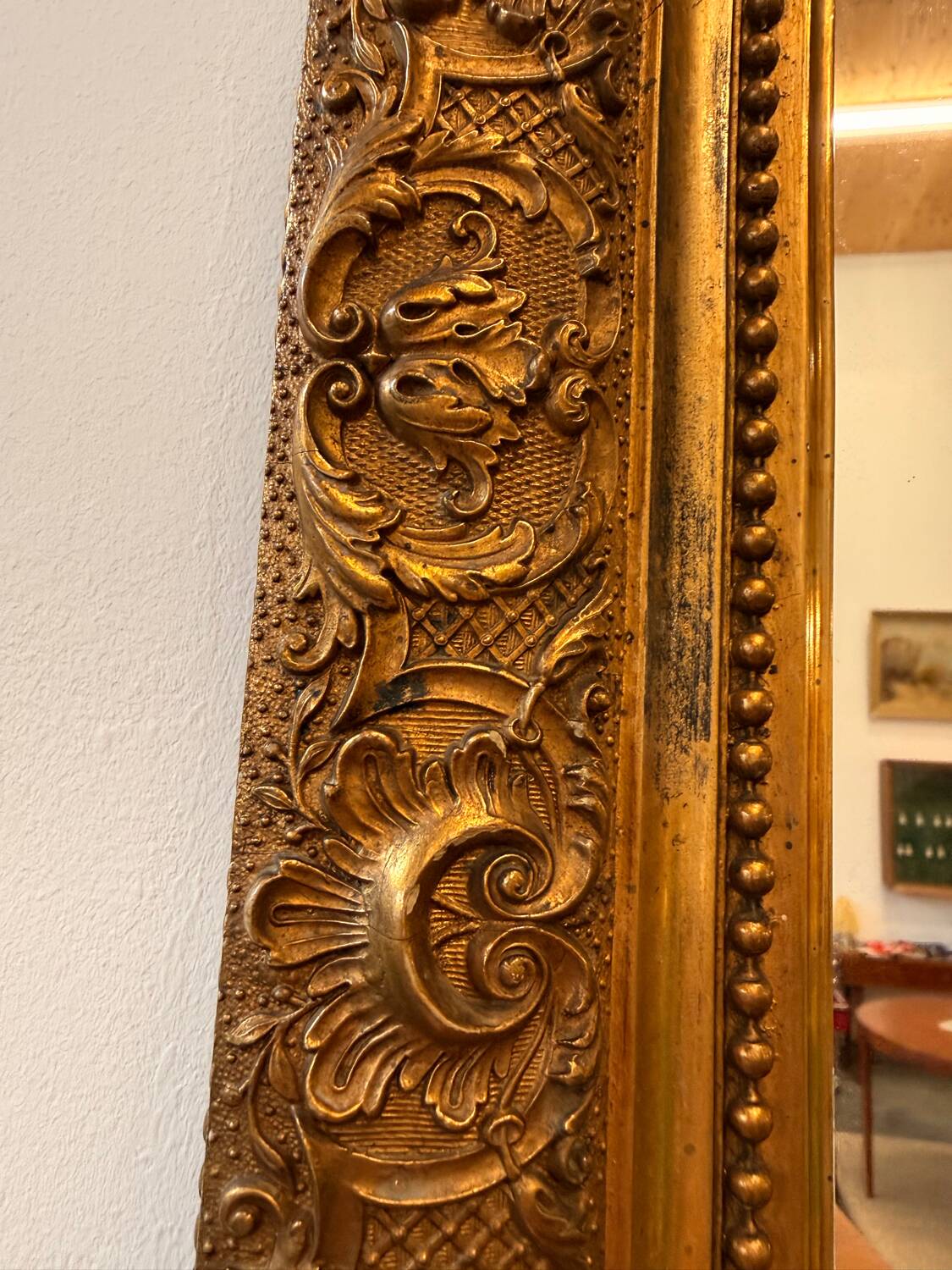 Large antique Louis-Philippe style mirror