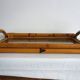 Plateau vintage bambou verre fumé années 70
