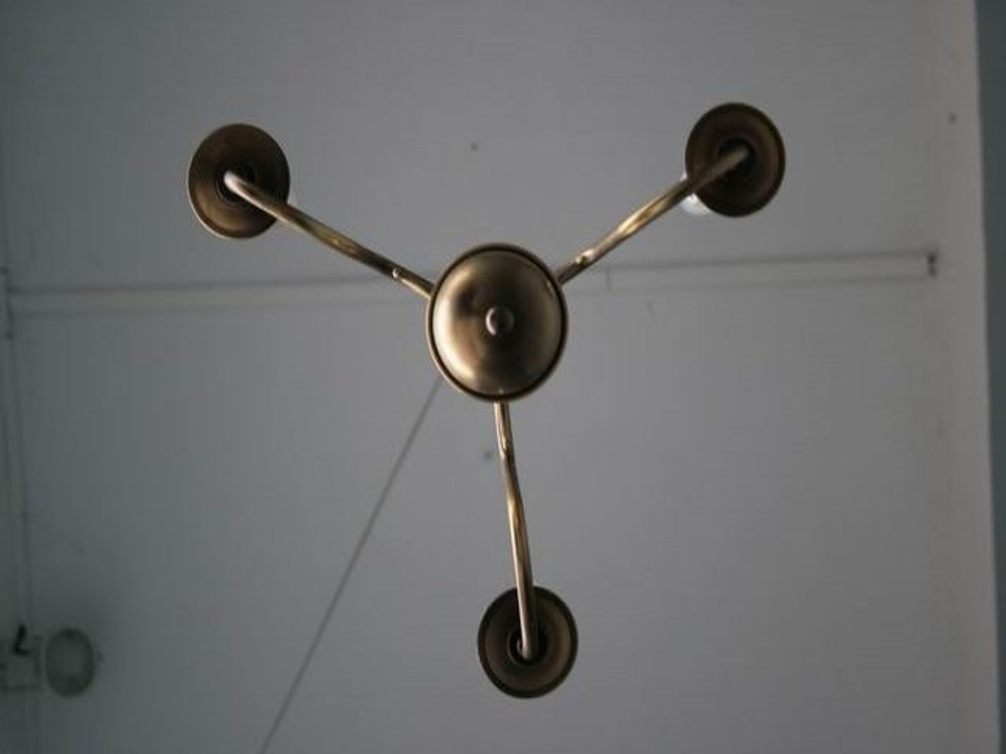 Lustre hollandais en bronze 3 branches
