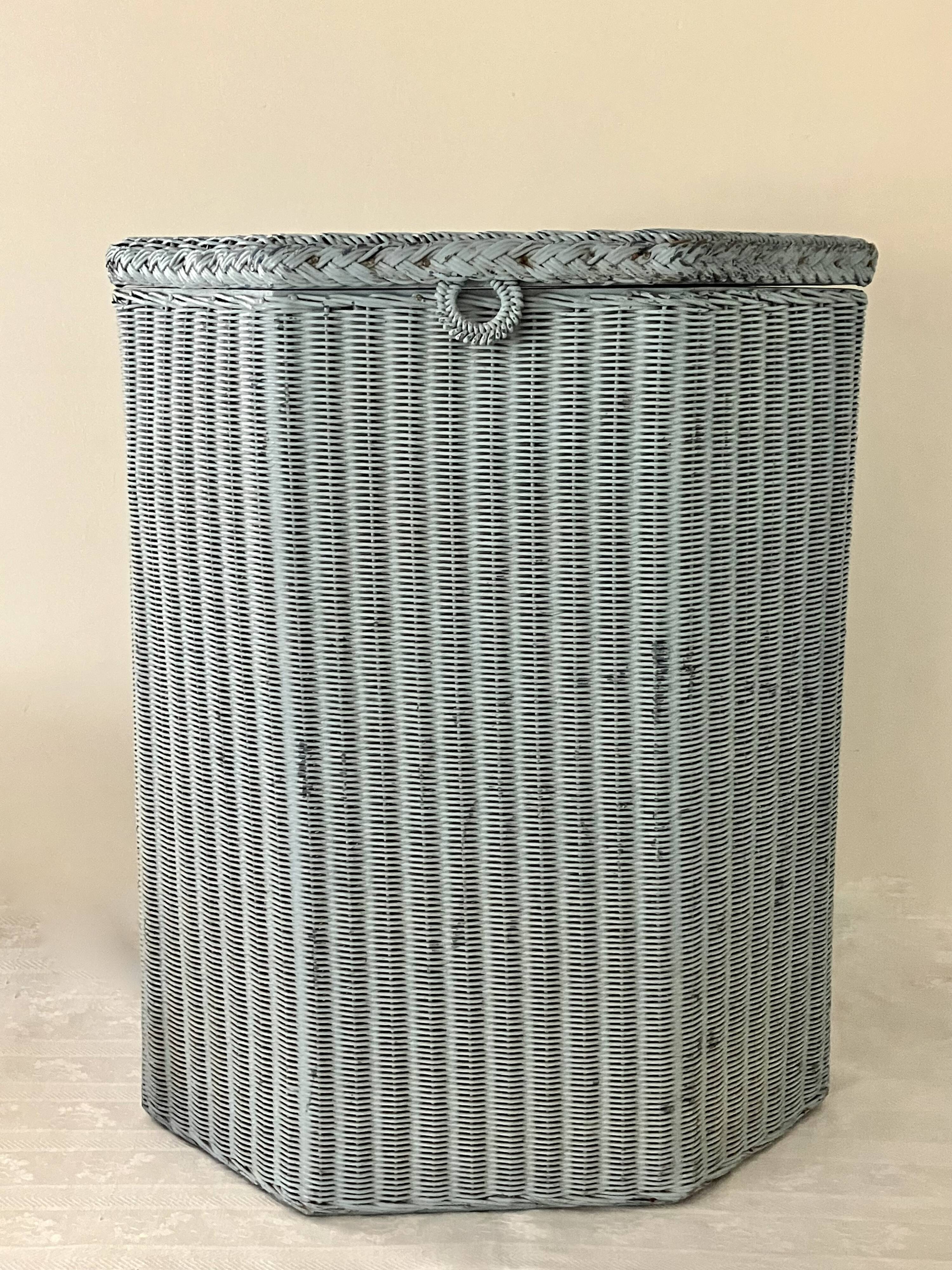 Coffre à linge façon Loyd Loom