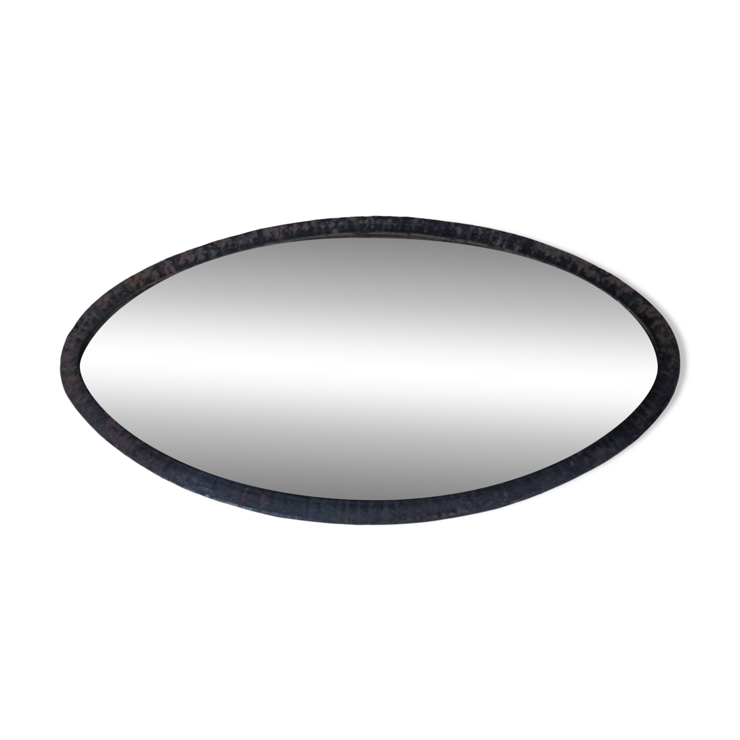 Antique free-form metal mirror