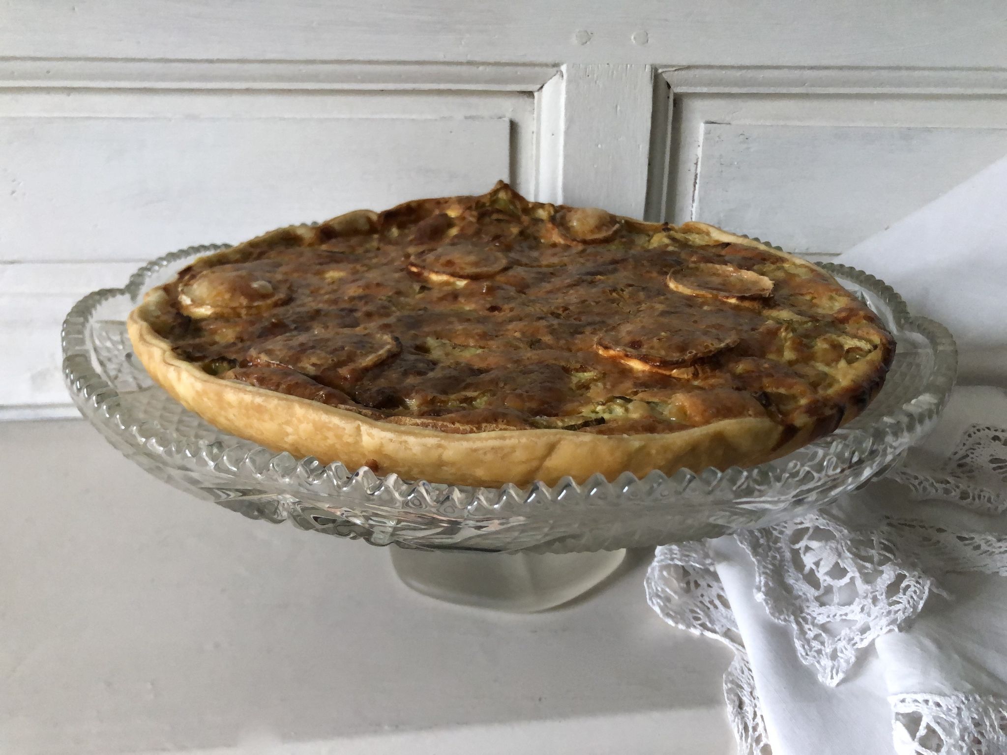 Présentoir à tartes gâteaux piedouche