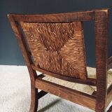 Arts & Crafts Handcrafted Low Lounge Armchairs, Belgium, 1920s, Set of 2