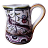 Small hand-painted artisanal ceramic milk jug Portugal
