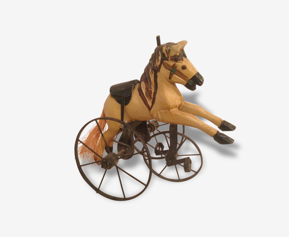Jouet Ancien Cheval Tricycle Roues Métal & Bois Année 40 50 | Selency