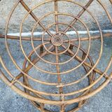 Paire de fauteuils en rotin  ou loveuses années 70