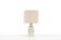 Ceramic table lamp by Desiree Stentoj with ovals