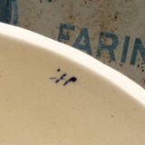 Camembert dish or butter dish in Rouen earthenware