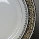 Set of 6 vintage flat plates ADP L Royal Limoges, gilded porcelain - 1