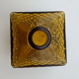 small square carafe, smoked brown