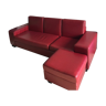 Sofa with pouf