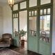 4 Art Nouveau partition doors + transom