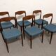 Set de 6 chaises danoises en teck des années 60/70