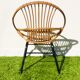 Vintage 60s rattan child chair