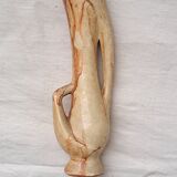 Ceramic soliflore vase signed FP Vallauris 70s
