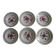 6 Céranord St Amand vintage soup plates 50s