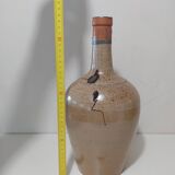 Bouteille vase façon dame jeanne en grès