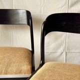 Set of 3 "sledge" chairs by Baumann