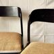 Lot de 3 chaises bémol dites "traineau"  Baumann