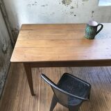 Farm table in raw wood