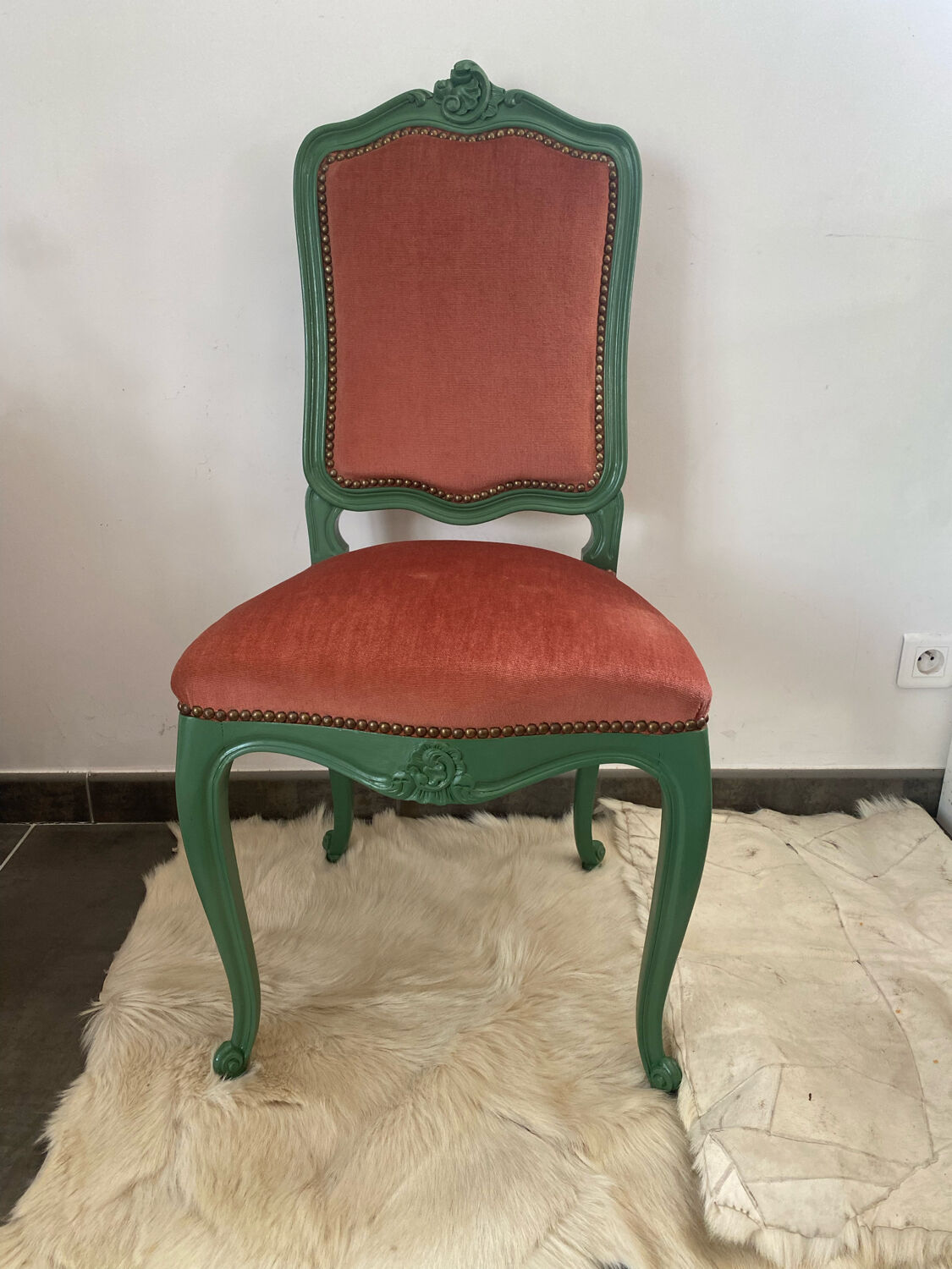 Louis XV style chair restyled
