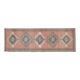 Orange Brown Turkish Vintage Oushak Wool Handmade Rug Runner 122x365