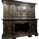 Important Renaissance buffet in solid walnut.