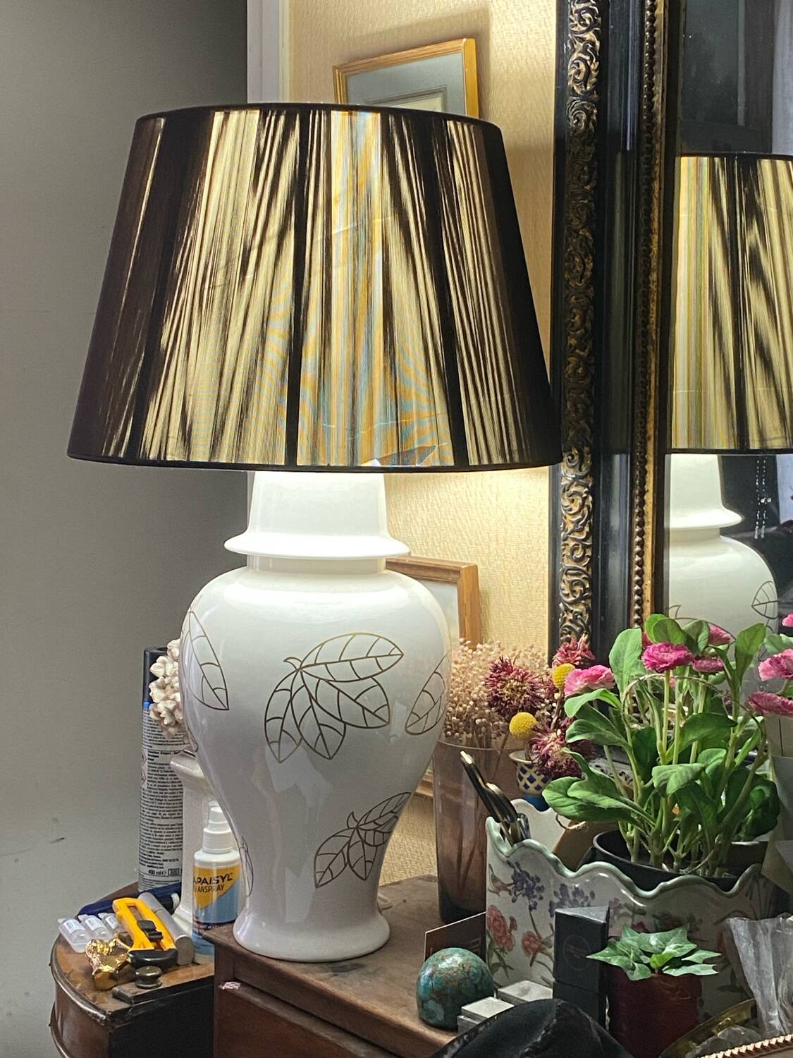 Large Geo Martel Desvres lamp base