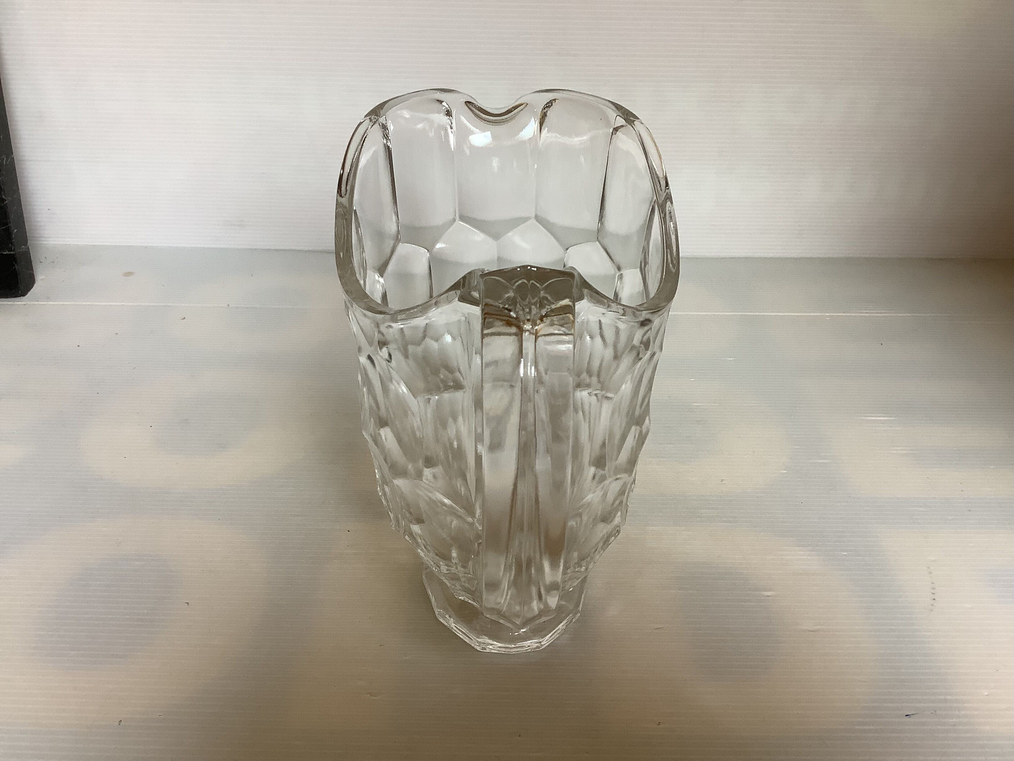 Large oval glass jug
