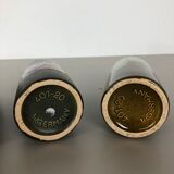 Set of four vintage pottery fat lava vases "401-20" by Scheurich, Germany, 1970s