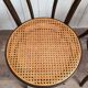 Curved wood bistro chairs
