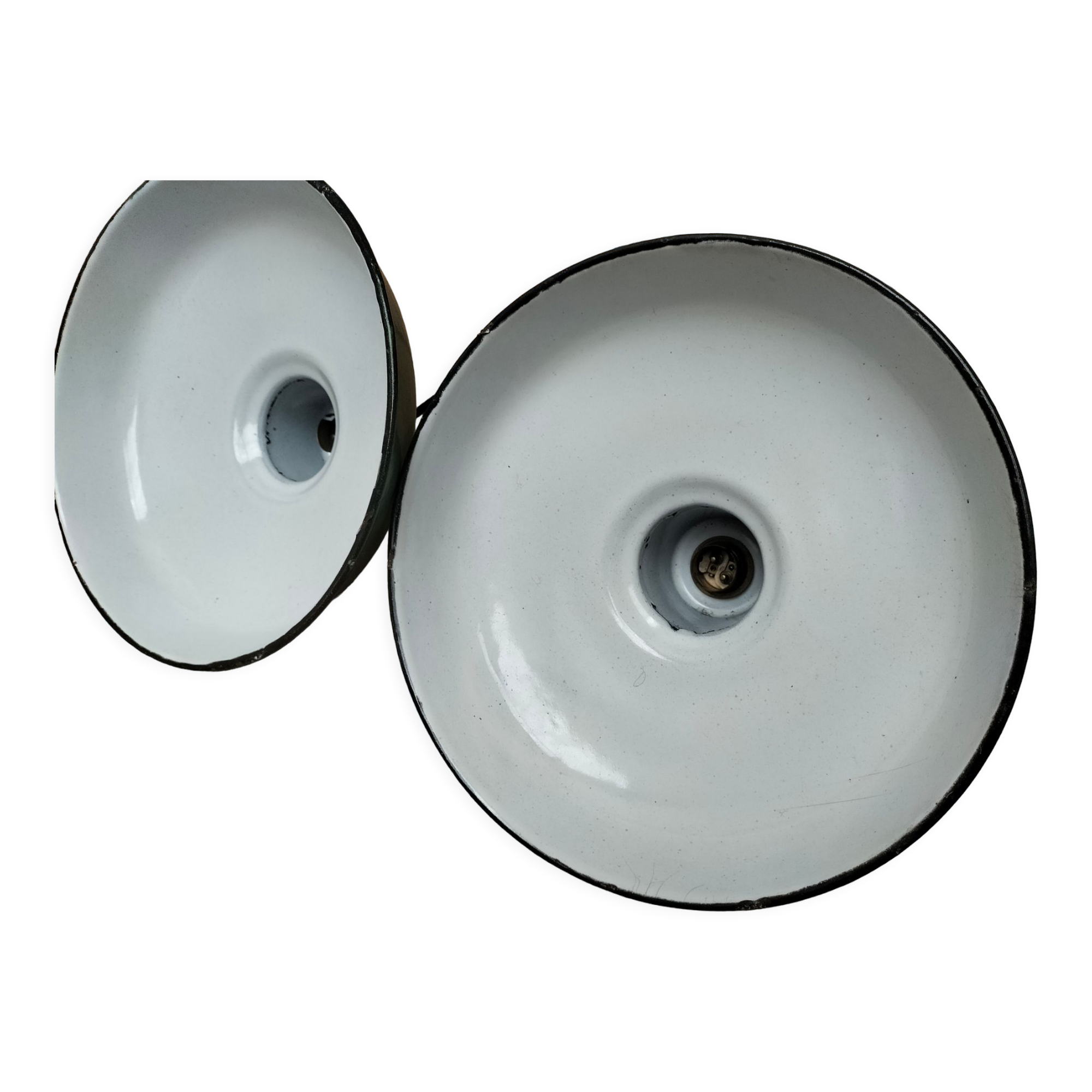 Pair of industrial lamps